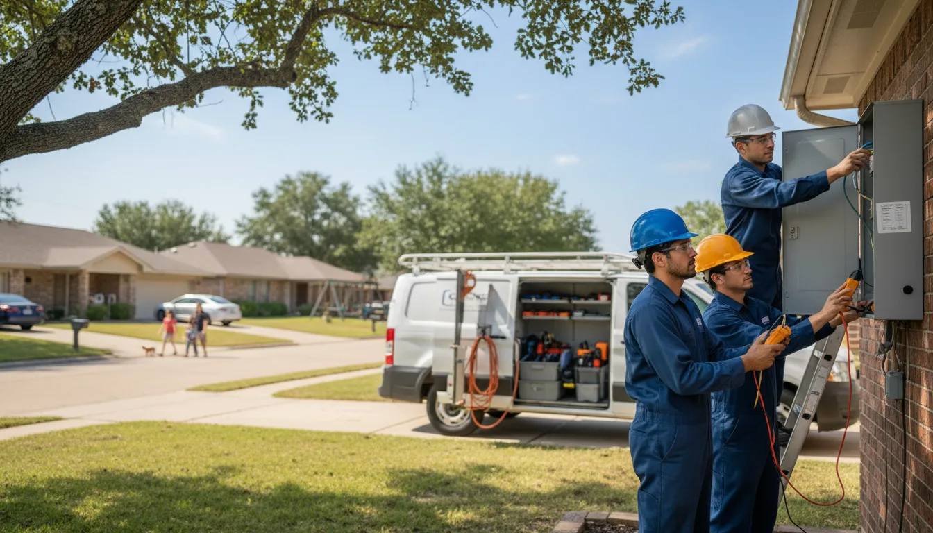 Certified electrician providing emergency electrical services in Mccurtain, OK